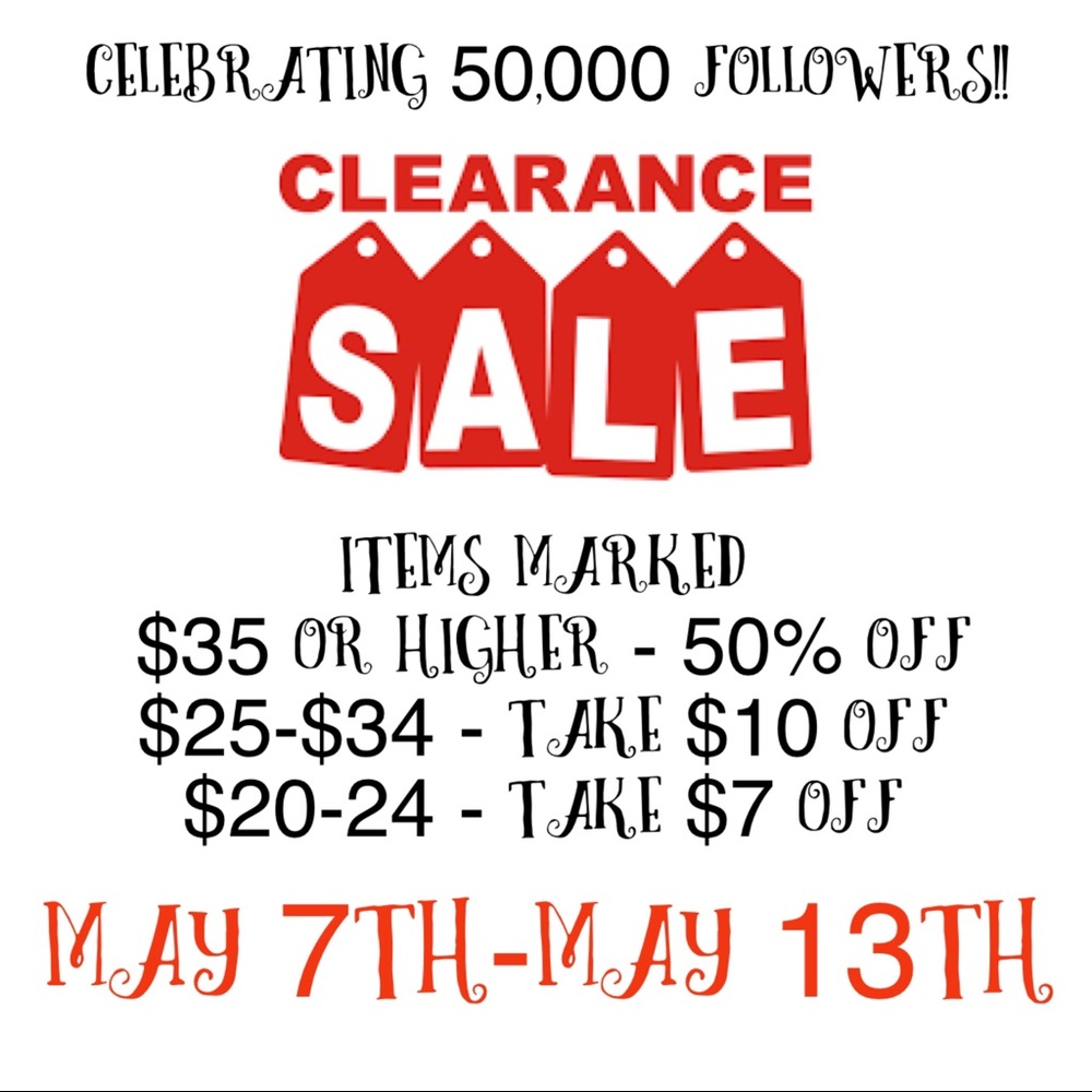 Celebrating 50,000 Followers Sale!